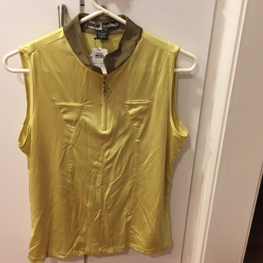 NWT Jamie Sadock leeveless golf/active top - L